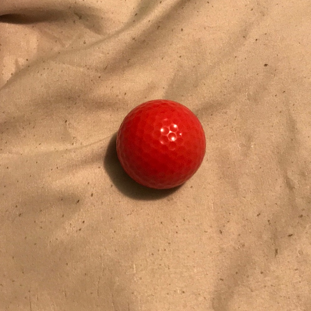 Red golf ball